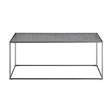 thumbnail of SalesFever Couchtisch 110 x 55 cm | rechteckig | 6 mm Glasplatte mit Strukturoptik | Metallgestell | B 110 x T 55 x H 45 cm | Schwarz