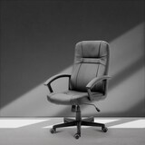 thumbnail of Silla de oficina con asiento en símil piel color Negro. Modelo Elsa