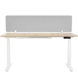 thumbnail of Schreibtisch Trennwand Noisy mit abgerundeten Ecken - 130 x 40 cm, grau