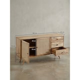 thumbnail of Mangoholz Sideboard, Unique Design, Stabile Konstruktion, Großer Stauraum. 140x40x75 cm | Kadima Design