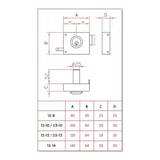 thumbnail of JIS - Cerradura De Sobreponer Golpe Y Llave Izquierda Jis 12-12I Jis