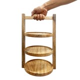 thumbnail of Olympia 3-stufiger Stand Mangoholz für 200mm Teller