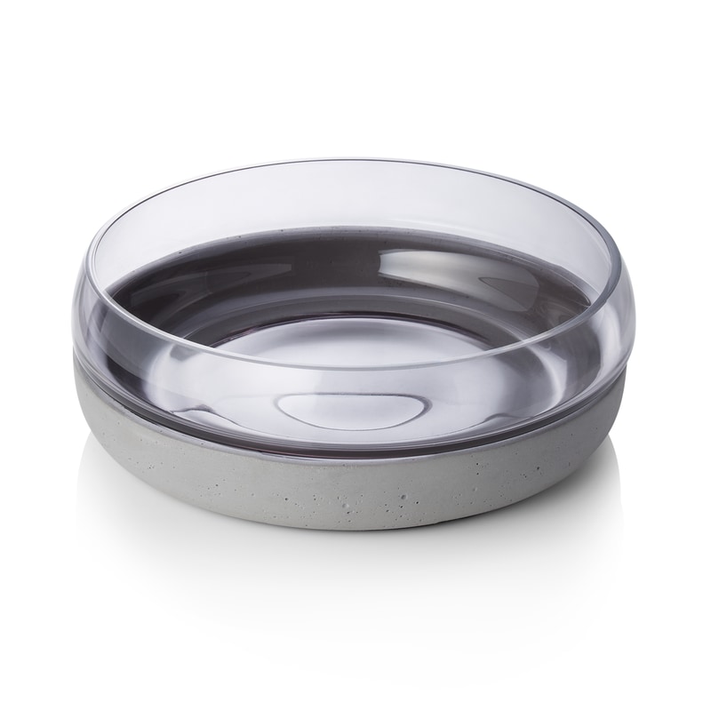 Fusion Bowl, Ø 22 cm, Höhe 8 cm, Beton, Glas, Ethylenvinylacetat