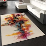 thumbnail of Teppich Kurzflor Abstrakt Wohnzimmer schmutzabweisend Mehrfarbig Rechteckig 120x170 | 100% Polypropylen | Florhöhe: 12 mm | nur Handreinigung