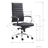 thumbnail of Bureaustoel Granada Cognac - 100% leder