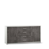 thumbnail of SARMOG MOBILE 2 ANTE 4 CASSETTI KIT L174 P41 H84 in truciolare nobilitato color ossido bianco e ossido nero