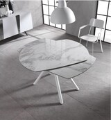 thumbnail of Kyoto Four ausziehbarer Tisch aus weißem Marmor und gehärtetem Glas bis zu 180 cm