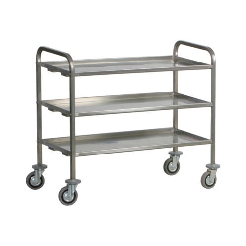 Carrello di servizio 3 piani inox 200 kg cm 112x67x98 RS0372