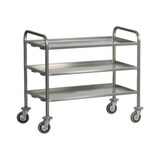 thumbnail of Carrello di servizio 3 piani inox 200 kg cm 112x67x98 RS0372