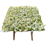 thumbnail of GeckoWall "KIEL" | Premium Blüten weiß Pflanzenwand  | Gastronomie Blumenwand Wandverkleidung | weiße Kunstpflanzen Wandmontage |Wandpaneele künstlich