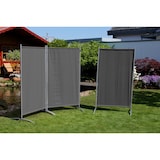 thumbnail of Leco Sichtschutz / Stellwand, 260 x 156 cm, Metall / Polyester, anthrazit, 3-teilig