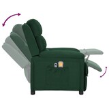 thumbnail of vidaXL Elektrischer Massagesessel Dunkelgrün Stoff