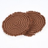 thumbnail of Bazar Bizar Onderzetter van katoen 12x12 cm donker walnoot