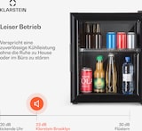 thumbnail of Brooklyn 23 Mini-Kühlschrank Glastür LED Ablage Schwarz