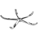 thumbnail of DELUKE® Bürostuhl Fußkreuz RHINO Metall Chrom | 11x22mm Rollenaufnahme, 50mm Gasdruckfederaufnahme | 5-Eckig, Fusskreuz für Bürostuhl | Abgerundet