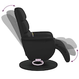 thumbnail of vidaXL Massagesessel mit Fußteil Schwarz Kunstleder