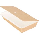 thumbnail of 250x DUNIFORM Pappbox rechteckig, M 900 ml Braun ungeteilt
