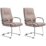 thumbnail of 2er Set Freischwinger Attila Stoff taupe