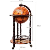 thumbnail of Carrello Bar Globo Costway, Carrello Bar Globo per Casa, Carrello di Servizio, Scaffale per Vino con Ruote (Marrone)