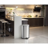 thumbnail of EKO RVS-afvalemmer Roestvrij-staal 455 mm 420 mm 740 mm zilver