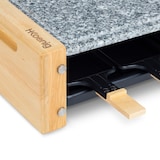 thumbnail of H.Koenig WOD6 Raclette 6 Personas, Plancha De Piedra, 900 W, Acero Inoxidable, Madera Natural, 6 Sartenes Antiadherentes, 5.3 tons
