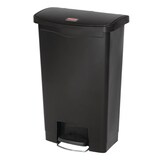 thumbnail of Poubelle à pédale frontale Rubbermaid noire 50L - 457 x 292 x 719 mm - SLIM JIM