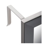 thumbnail of Espelho de parede de metal (120 x 30 x 1 cm) Moldura preta