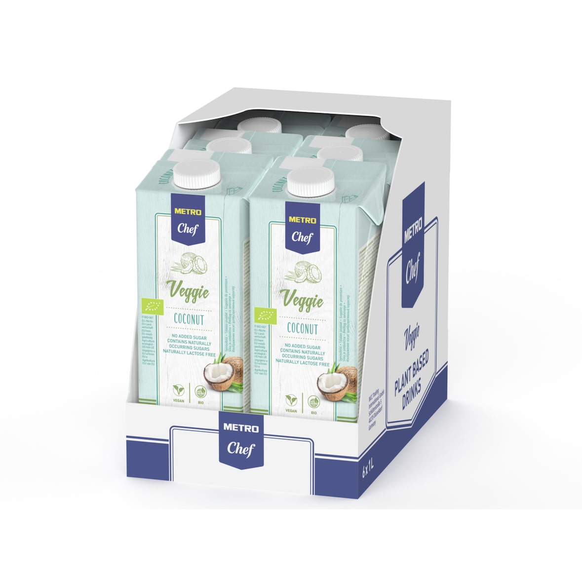 METRO Chef Bio Kokosnuss Drink 6 x 1 l (6l)