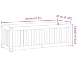 thumbnail of vidaXL Pflanzkübel 80x30x27,5 cm Massivholz Akazie und Stahl