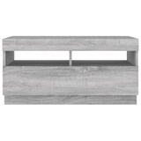 thumbnail of vidaXL TV-Schrank mit LED-Leuchten Grau Sonoma 80x35x40 cm