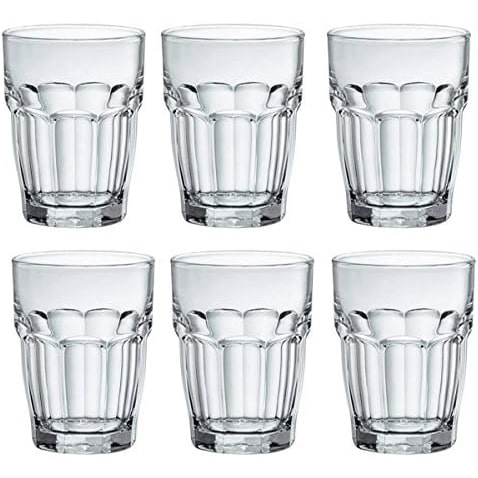 Bormioli Rocco Juego de 36 Vasos Rockbar de cristal, Transparente, 37cl