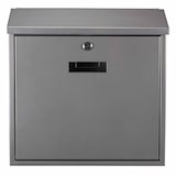 thumbnail of Boîte aux lettres Monaco, montage mural, avec porte-nom, 2 clés, dimensions (H x l x P) 36.8 x 36.5 x 10 cm, argenté