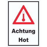 thumbnail of Schild Gefahrgutklasse Hot Heiß hochkant A1 (594x841mm)