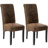 thumbnail of tectake Silla de comedor ergonómica - Juego de 2 marrón antiguo