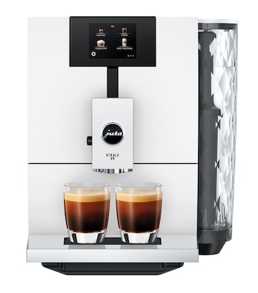 JURA - ENA 8 Touch Full Nordic White - Máquina de café automática com display sensível ao toque, sistema de leite e 15 especialidades