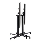 thumbnail of METRO PROFESSIONAL Mesa Bistro plegable Aveiro, acero, tablero efecto madera, 70 x 70 cm, cuadrada, gris oscuro/negro