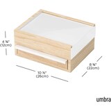 thumbnail of Boite à bijoux tiroir secret Stowit Bois clair Umbra