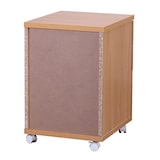 thumbnail of Rollcontainer Rollwagen Rollschrank Büro Container Schubladen Schrank Buche