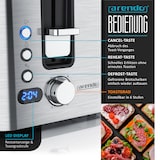 thumbnail of Arendo Edelstahl Toaster Langschlitz 4 Scheiben - Defrost Funktion - wärmeisolierendes Gehäuse - mit integrierten Brötchenaufsatz - Krümelschublade