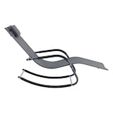 thumbnail of Helloshop26 - Espreguiçadeira com cadeira de balanço aço e tecido 147 x 63 x 89 cm cinza escuro 03_0006403