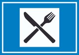 thumbnail of Autobahngasthaus Symbol Schild A4 (210x297mm)