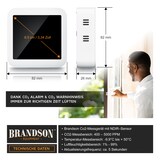 thumbnail of Brandson CO2 Messgerät für Raumluft, Luftqualitätssensor, Alarmfunktion, präzise CO₂-Messung, für Innenräume