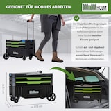 thumbnail of Montagewagen klappbar mobil transportabel 67,5x40x95 cm Traglast 80 kg 4 Ablagefächer leer