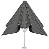 thumbnail of Gastronomie-Luxus-Sonnenschirm HWC-D20b, XXL-Schirm Marktschirm, 5x5m (Ø7,2m) Polyester/Alu 87kg ~ anthrazit