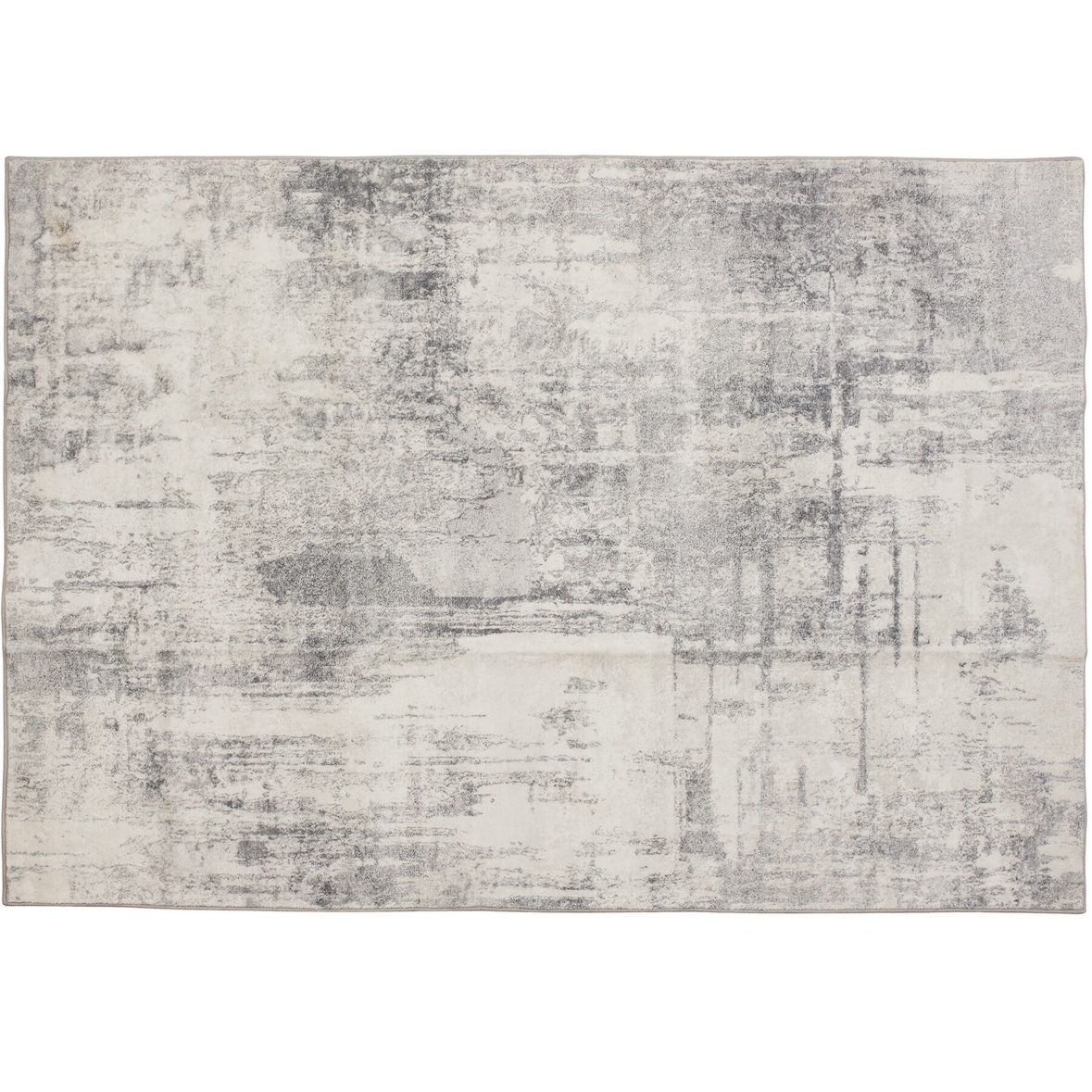 tectake Tapete de design vintage Nadira, pelo curto - 120 x 170 cm bege/cinzento