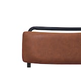 thumbnail of METRO PROFESSIONAL Chaise de restaurant rembourrée Mebejo, lot de 4, acier/simili cuir, marron/noir