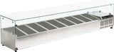 thumbnail of Zutatenkühlschrank mit vitrine für 9 gn 1/3 behälter - 2000x395x440 mm - 160 W 230/1V - 7913200V Eurast