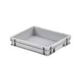 thumbnail of PROREGAL Eurobehälter mit geschlossenem Griff | HxBxT 7,5x30x40cm | 9 Liter | Grau | Eurobox, Transportbox, Transportbehälter, Stapelbehälter