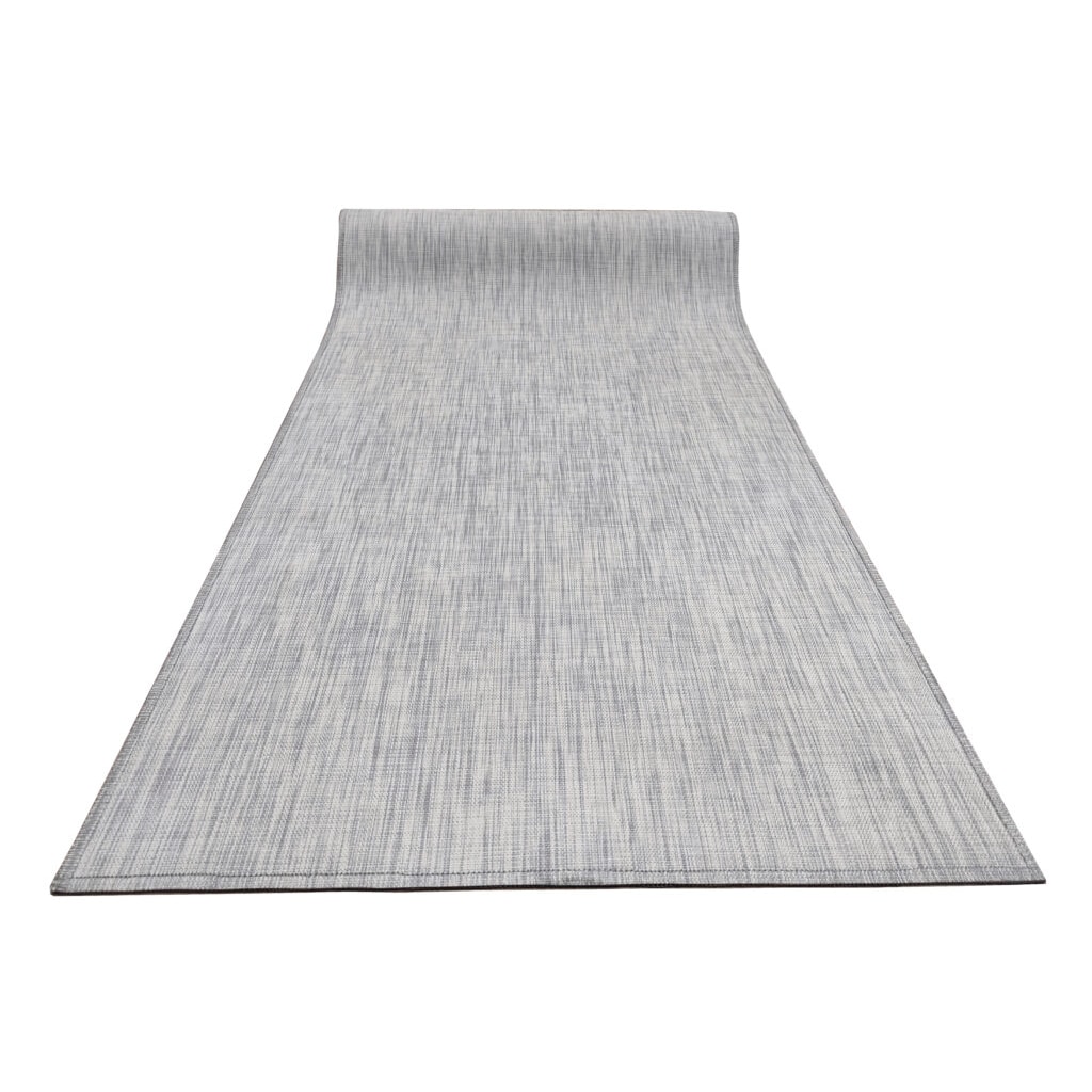 Alfombra vinilo Twist 21019 vinilo trenzado pasillo color Gris  70x350 cm