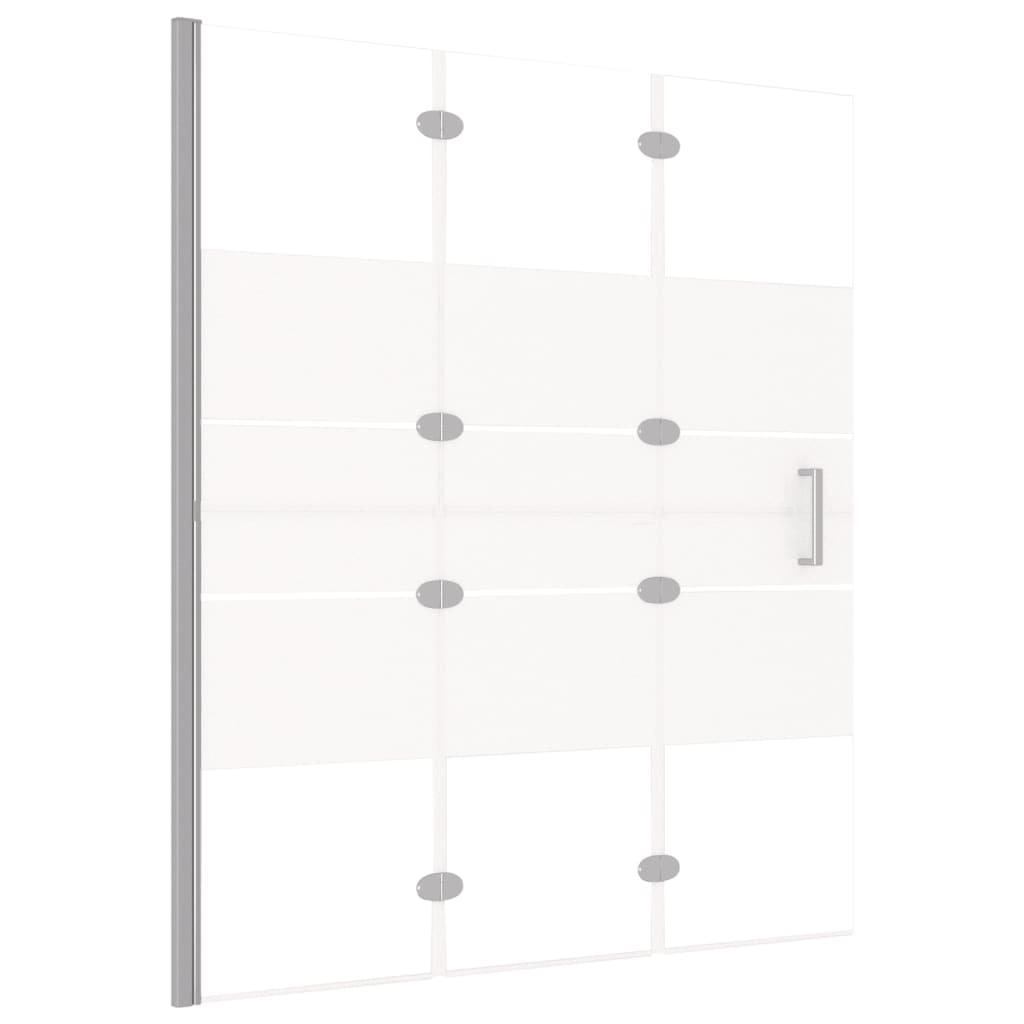 Helloshop26 - Cabina de duche dobrável divisória para banheira divisória de duche cabine de banheira casa de banho interior ESG 120 02_0002012